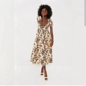 Hyacinth House Brown Toile dress